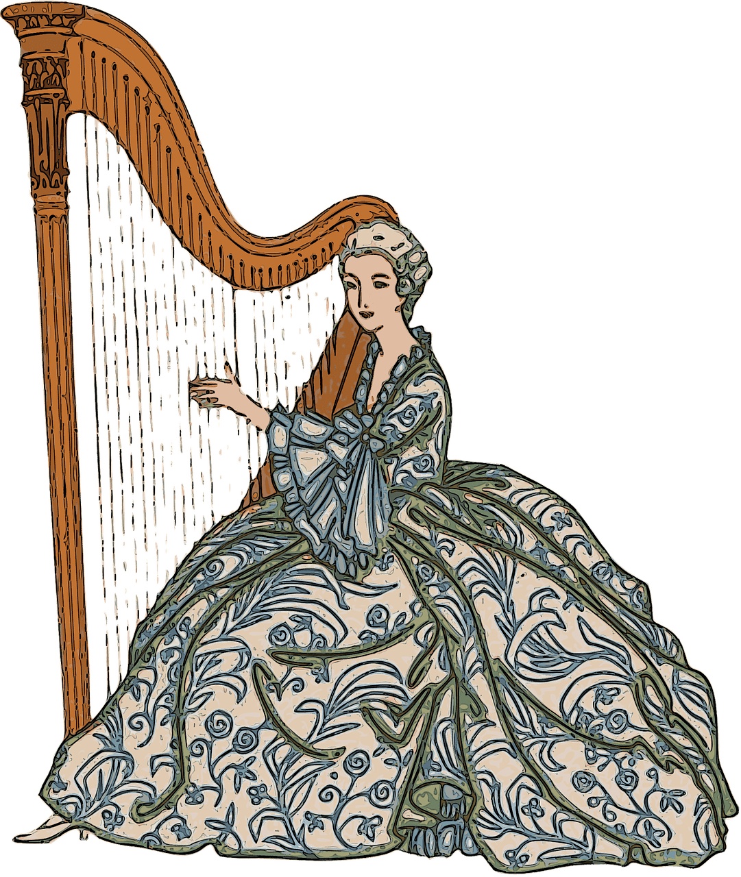 Descargar - Harp (1081x1280), Png Download