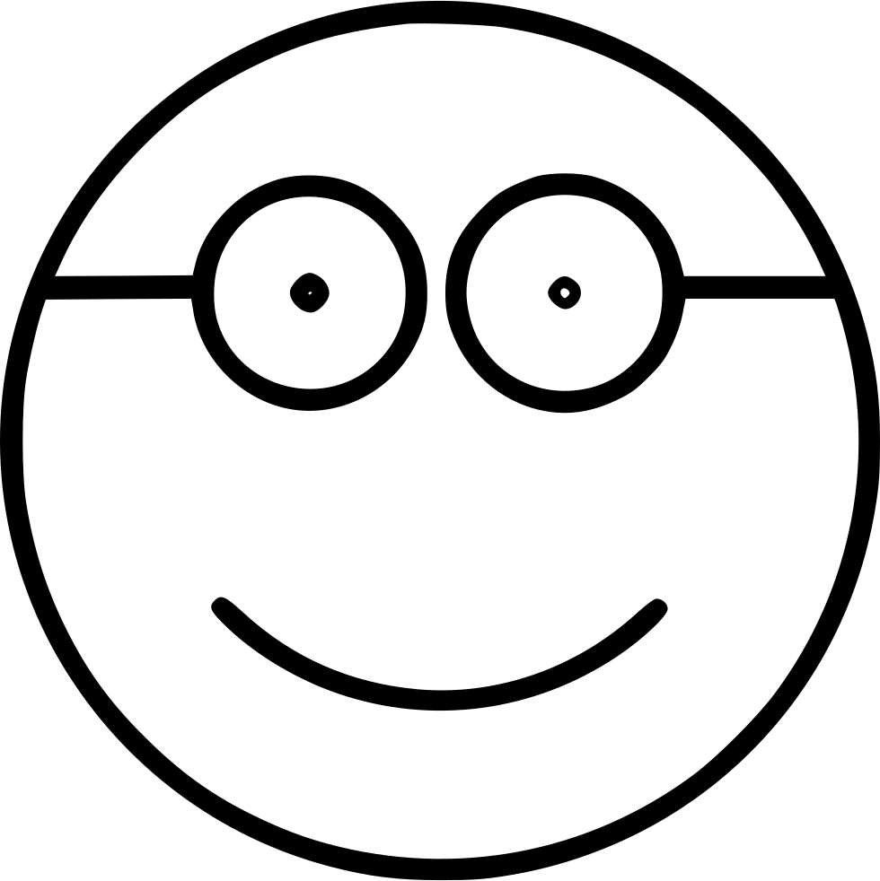 Emoticons Comments - Smiley With Glasses Icon (980x982), Png Download