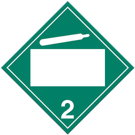 Loading Zoom - Non Flammable Gas Sign (500x500), Png Download