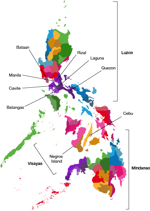The Philippines Is Located Between The Philippine Sea - Map Of The Philippines Hd (503x706), Png Download