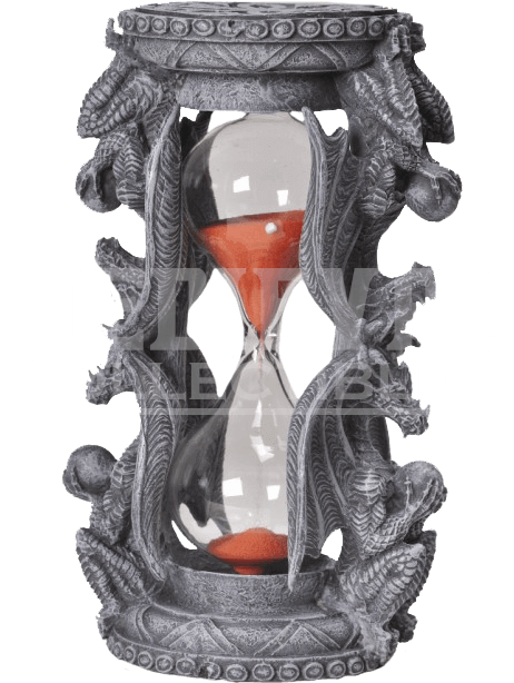 Dragon Sand Timer - 6 Inch Quadruple Dragon Sand Timer Hourglass Statue (633x633), Png Download