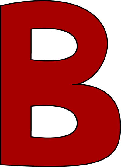 Image Library B Clipart - Clip Art Letter B (398x550), Png Download