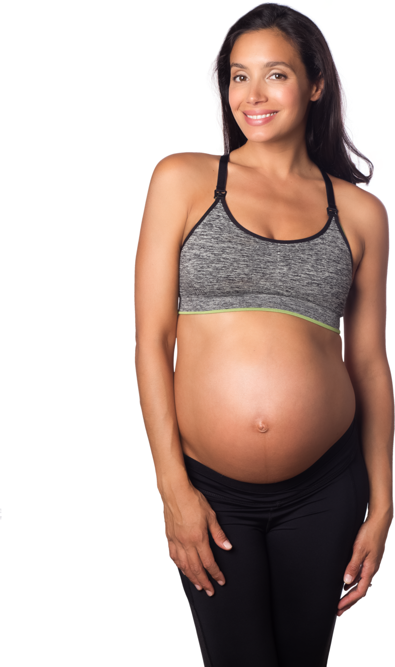 Hotmilk Vitality Grey Yoga Sports Pregnancy And Nursing - Maternity Sports Bra (1024x1534), Png Download