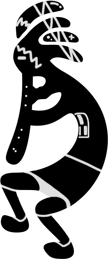 Madotsuki - Native American Kokopelli (500x909), Png Download