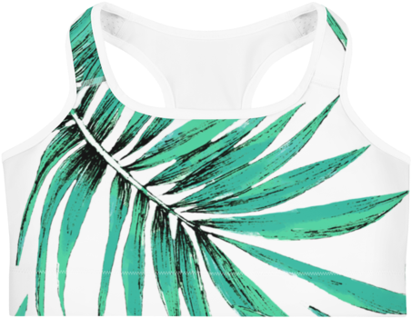 Sports Bra - Palm - Coconut Cheeks - Coconut (480x480), Png Download