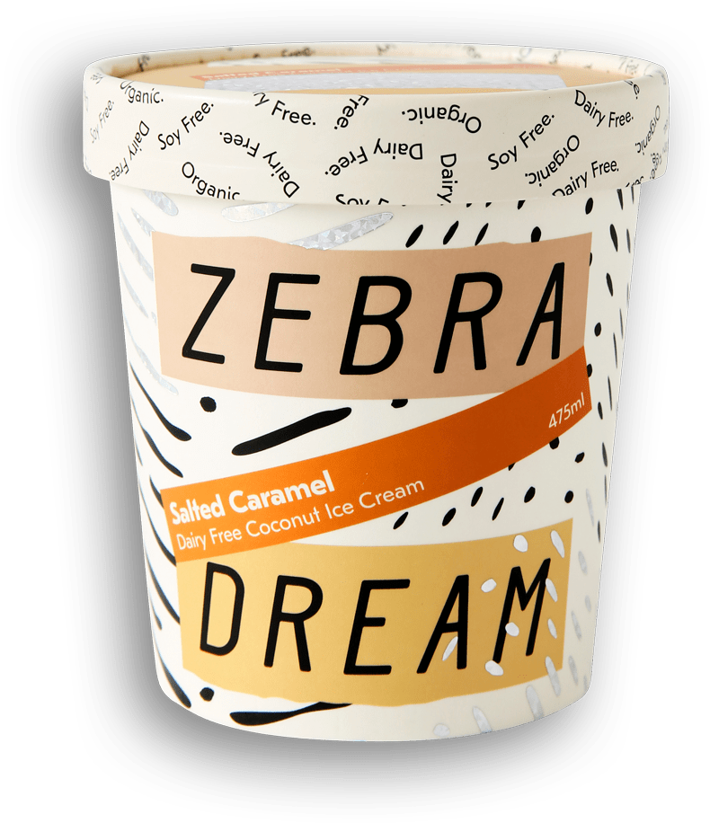 Salted Caramel - Calories In Zebra Dream Ice Cream (800x927), Png Download