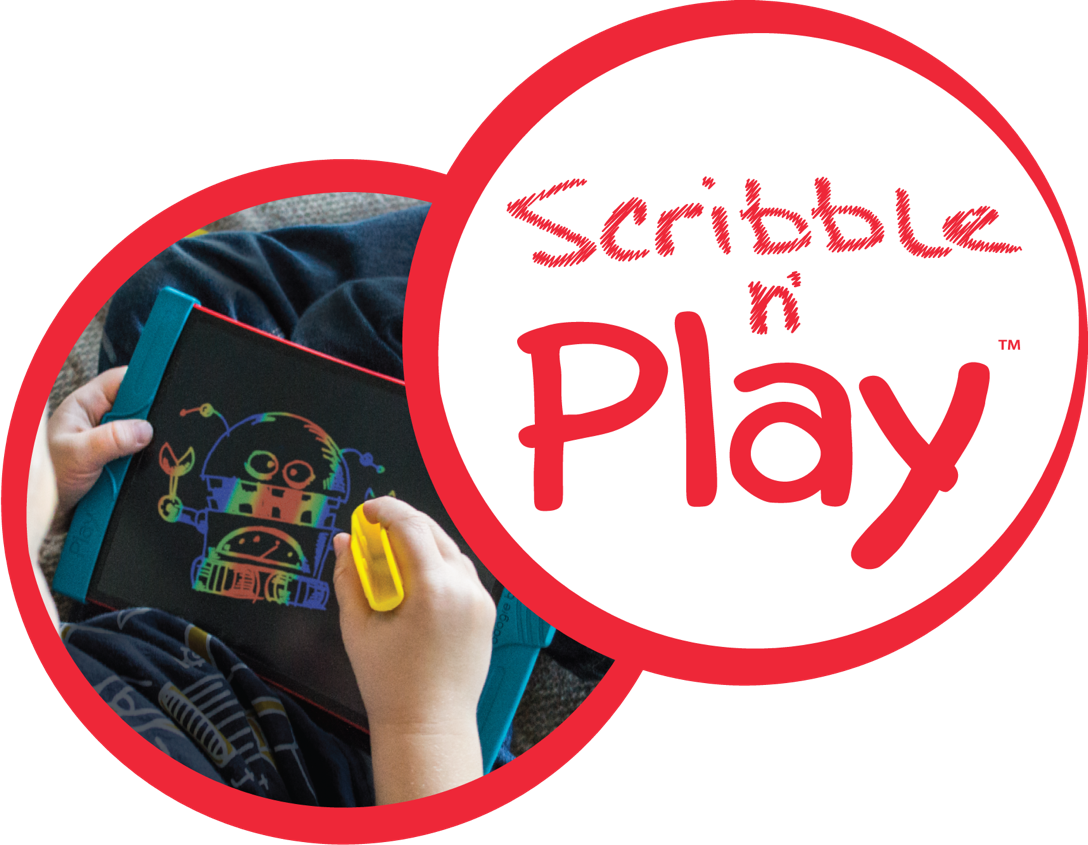 Scribble N' Play Featuring Colorburst - Boogie Board Scribble & Play Lcd Ewriter (1088x845), Png Download