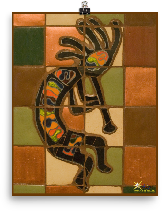 "kokopelli" Print - Simply Canvas Stretched 24' X 36 (1000x1000), Png Download