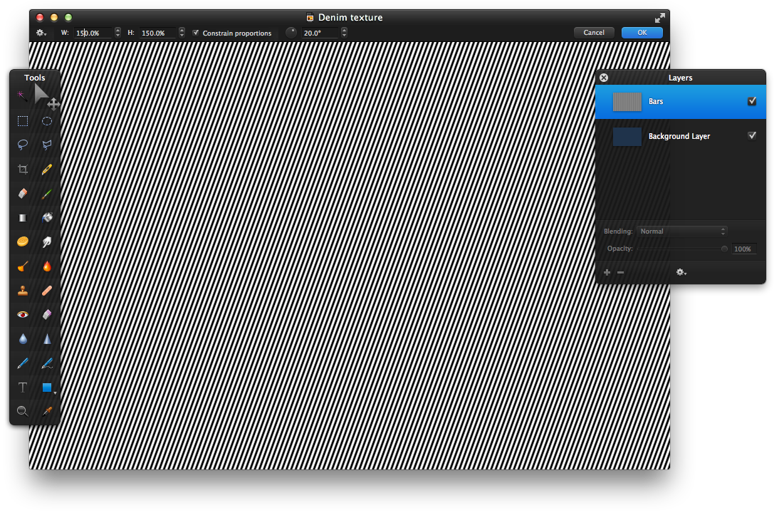 Rotate The Selection By 20º And Increase The Size To - Office Application Software (1087x723), Png Download
