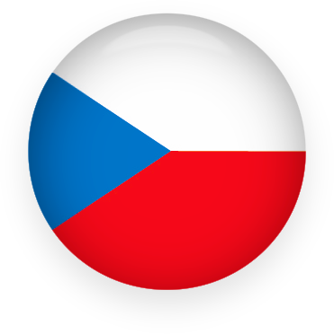 Czech Republic Flag Button - Czech Republic Flag Circle (371x372), Png Download