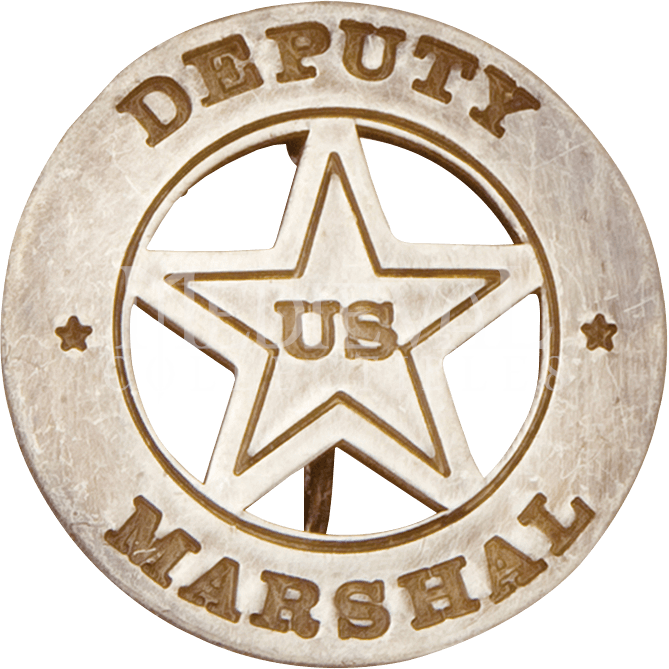 Round Deputy Us Marshal Badge - U.s. Deputy Marshall Circle Badge (669x669), Png Download