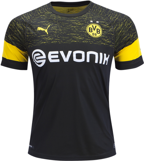 Puma Borussia Dortmund Away Jersey 18/19 - Jersey Dortmund 2018 2019 (550x550), Png Download