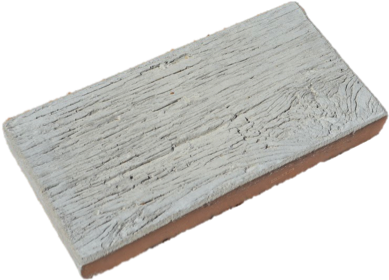 Unstained Wood Grain Concrete Pavers, - Interior Design (578x383), Png Download