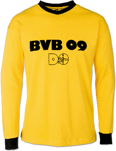 Borussia Dortmund 1975-76 Retro Shirt - Borussia Dortmund Retro Football Shirt (540x540), Png Download