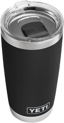 Yeti Rambler 20 Oz - Black 20 Oz Yeti (296x480), Png Download