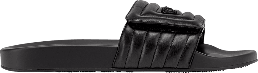 Versace Quilted Greek Key Pool Slide - Fashion (848x240), Png Download