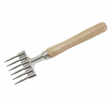 Winco Ice Chipper 5 Prong - Bar Ice Chipper With Wooden Handle (376x338), Png Download