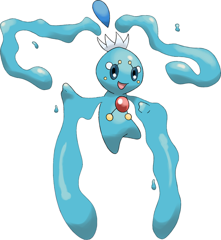 Pokemon Mega-manaphy Is A Fictional Character Of Humans - Pokemon Manaphy (737x800), Png Download
