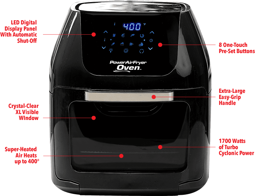 Replaces Your Deep Fryer, Rotisserie Oven, Dehydrator, - Power Air Fryer Oven (1000x718), Png Download