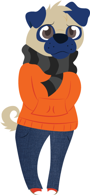 Pug Life - Pug (400x676), Png Download