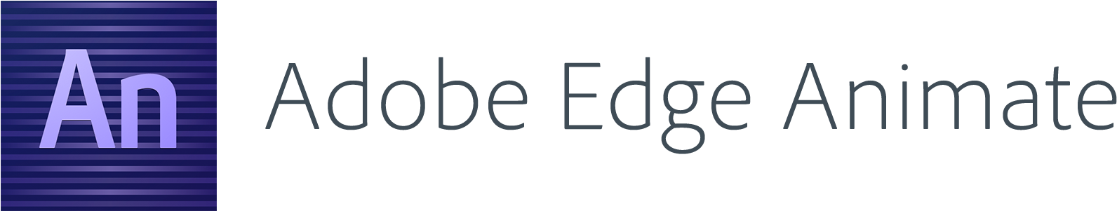 Adobe Edge Animate Logo (1730x400), Png Download
