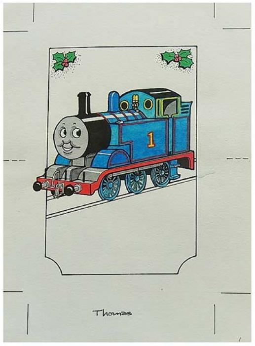 Thomas Christmas Portrait - Locomotive (700x700), Png Download
