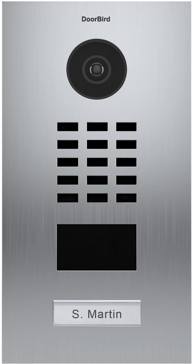 Video Door Station With One Call Button - Doorbird D2101v (1264x1264), Png Download