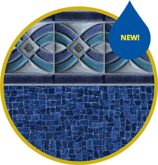 Modern Liner Patterns - Swimming Pool (524x545), Png Download