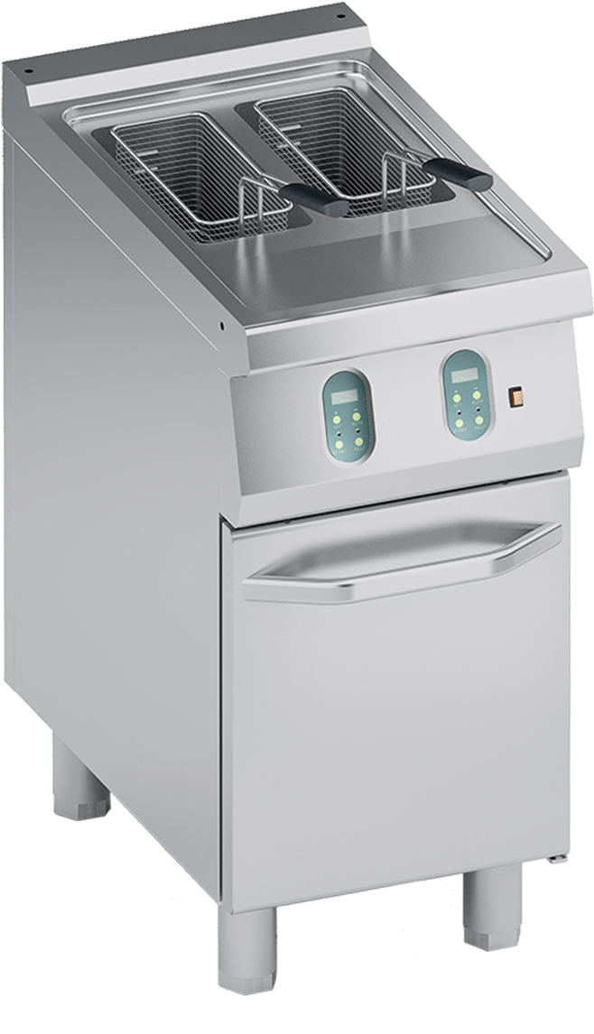 Electric Fryer Double Tank 9 9 Lt - Gas Cooker (1300x1156), Png Download