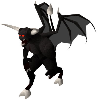 Http - //img2 - Wikia - Nocookie - Net/ Black Demon - Greater Black Demon Osrs (398x409), Png Download