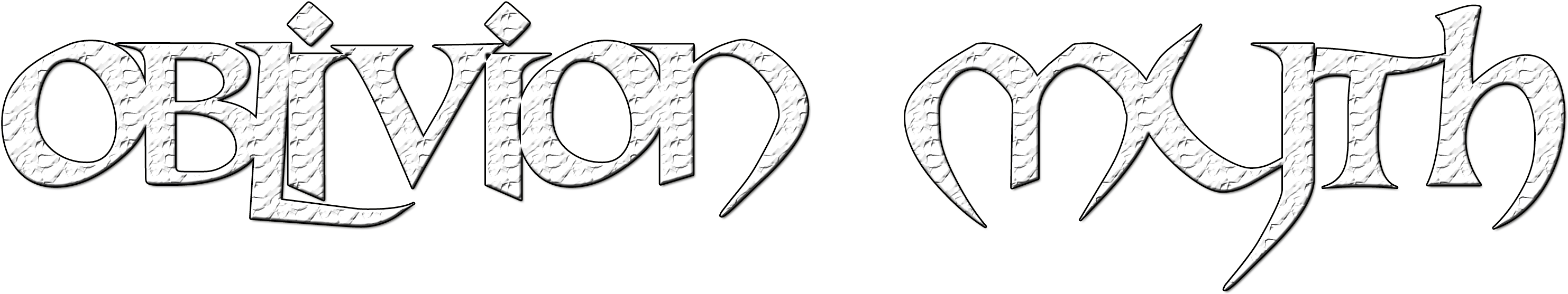 Oblivion Myth (3105x709), Png Download