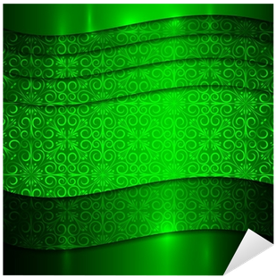 Vector Green Metallic Textured Background Sticker • - Verde Metalico (400x400), Png Download