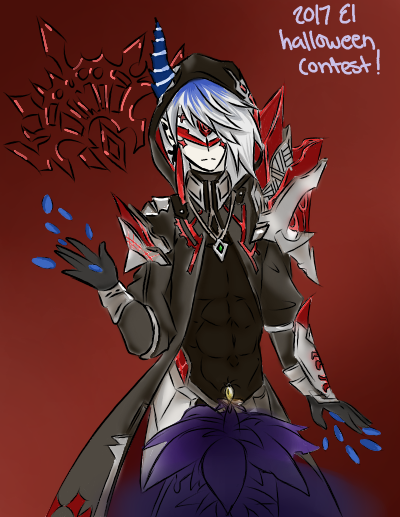Demonio Elsword Halloween Contest - Demonio Elsword (400x517), Png Download