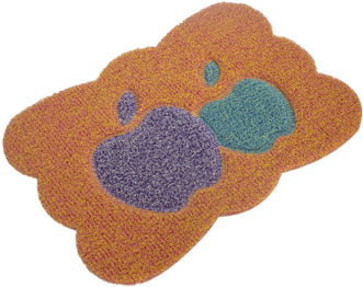 Factory Price Apple Pattern Anti Slip Pvc Spaghetti - Wool (350x350), Png Download