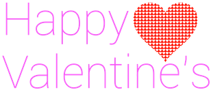 Happy Valentine's Modern Purple Text - Valentine's Day (400x400), Png Download
