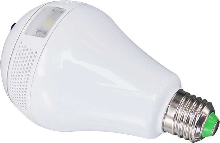 T360swf 960p Panoramic Fisheye Ip Light Bulb Hidden - Light Bulb With Cctv Camera (750x750), Png Download
