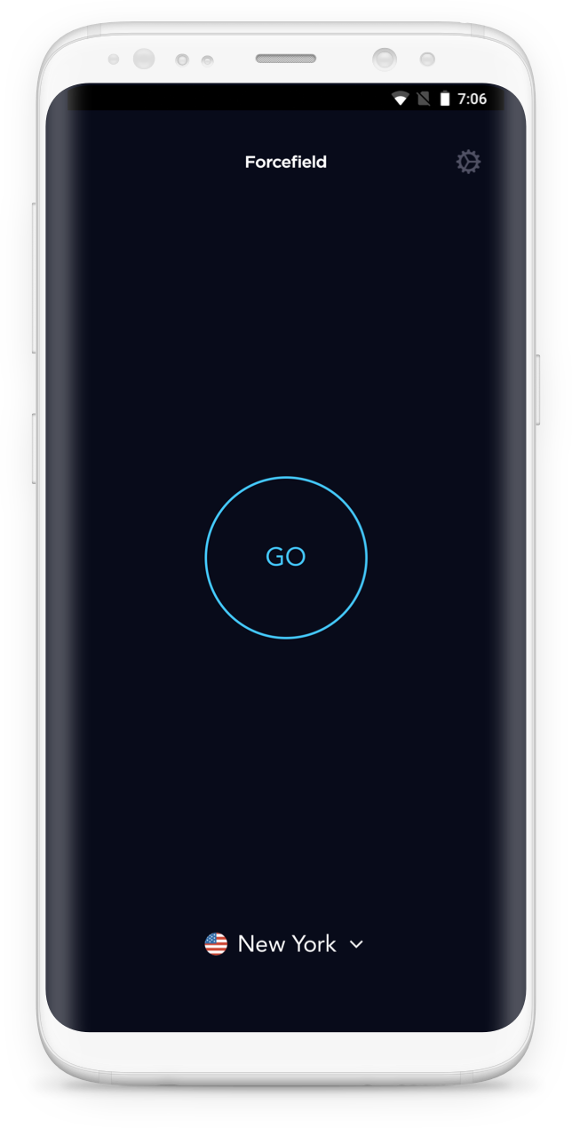 At The Click Of A Button Forcefield Encrypts All Your - Smartphone (644x1270), Png Download