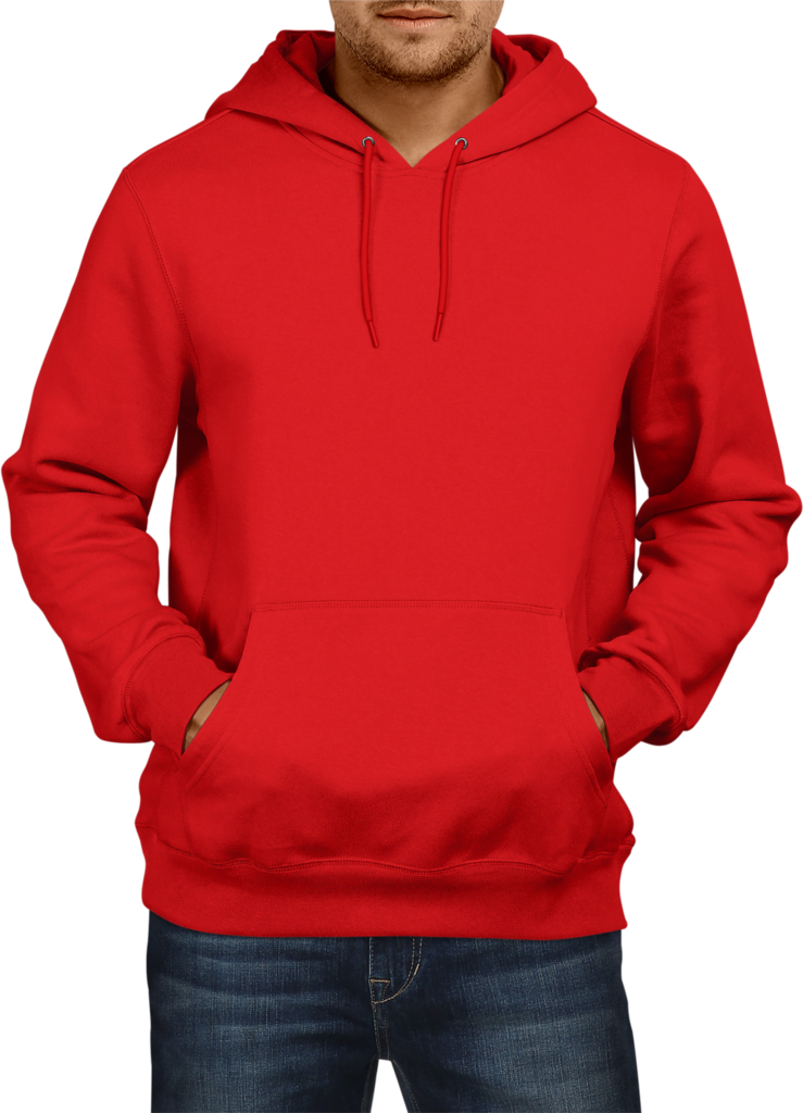 Red Blank - Guys Hoodie - Funny Men's Hoodie (739x1024), Png Download