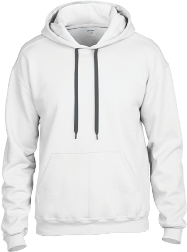 Seasonal Special - White Hoodie Black Background (439x549), Png Download