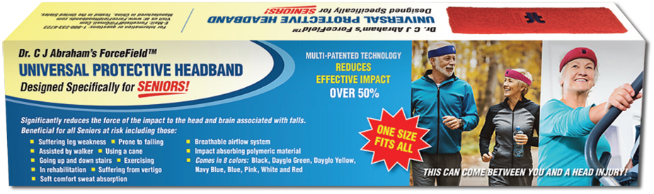 Seniors Protective Headband By Forcefield - Headgear (924x274), Png Download