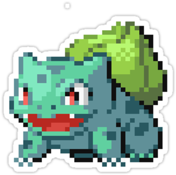 Pokemon Sprites Bulbasaur Charmander Squirtle Images - Bulbasaur Sprite (375x360), Png Download