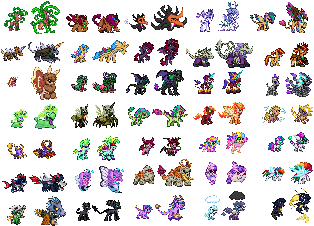0allpony N Ultrasprites - Battle Gem Ponies Monster (632x456), Png Download