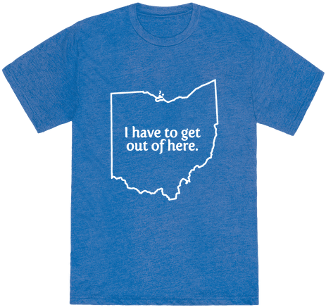 Ya Burnt, Ohio - T-shirt (484x484), Png Download