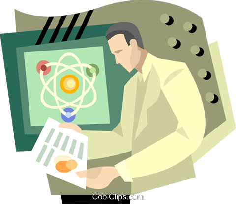Man Working In Lab Royalty Free Vector Clip Art Illustration - Information (480x416), Png Download