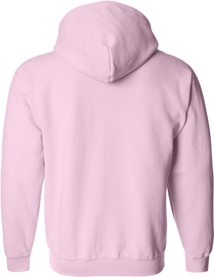 Baby Pink Hoodie Back (600x600), Png Download