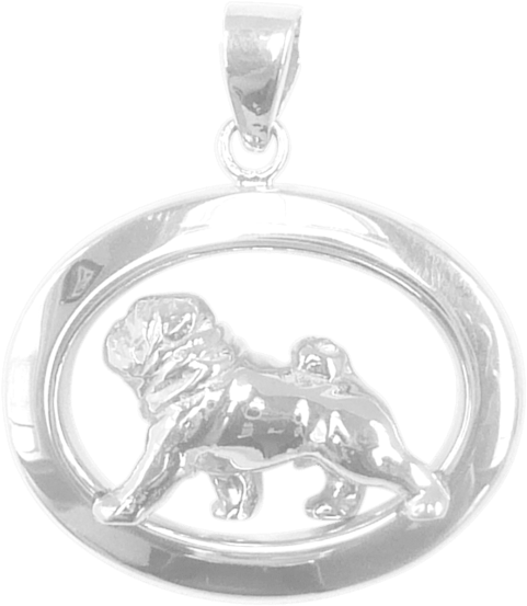 Pug Oval Jewelry - Locket (600x644), Png Download