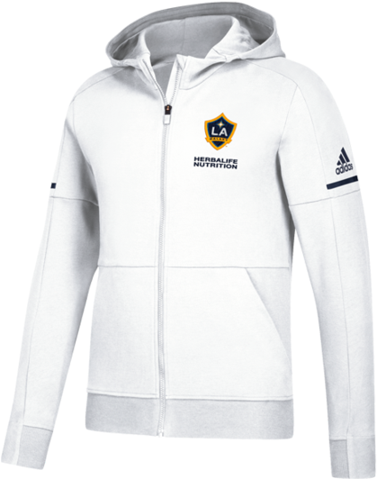 La Galaxy Travel Hood Full Zip Jacket - La Galaxy Windbreakers (450x600), Png Download