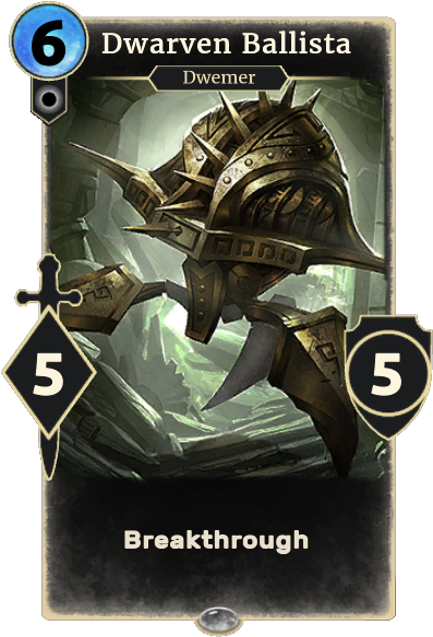 Dwarven Ballista - Elder Scrolls Legends Dragonborn (409x663), Png Download