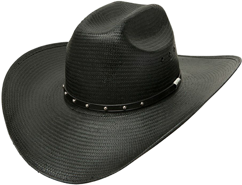 Rockwall Cowboyhat - Black Straw Cowboy Hat (500x667), Png Download
