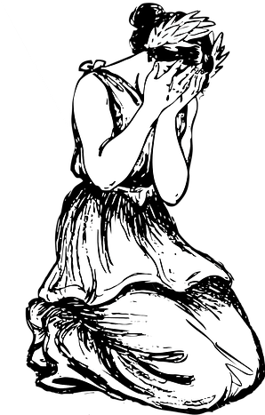 A Girl Came Running Home Crying Because Her Boyfriend - Woman Was Walking Suddenly A Thief Comes (305x480), Png Download